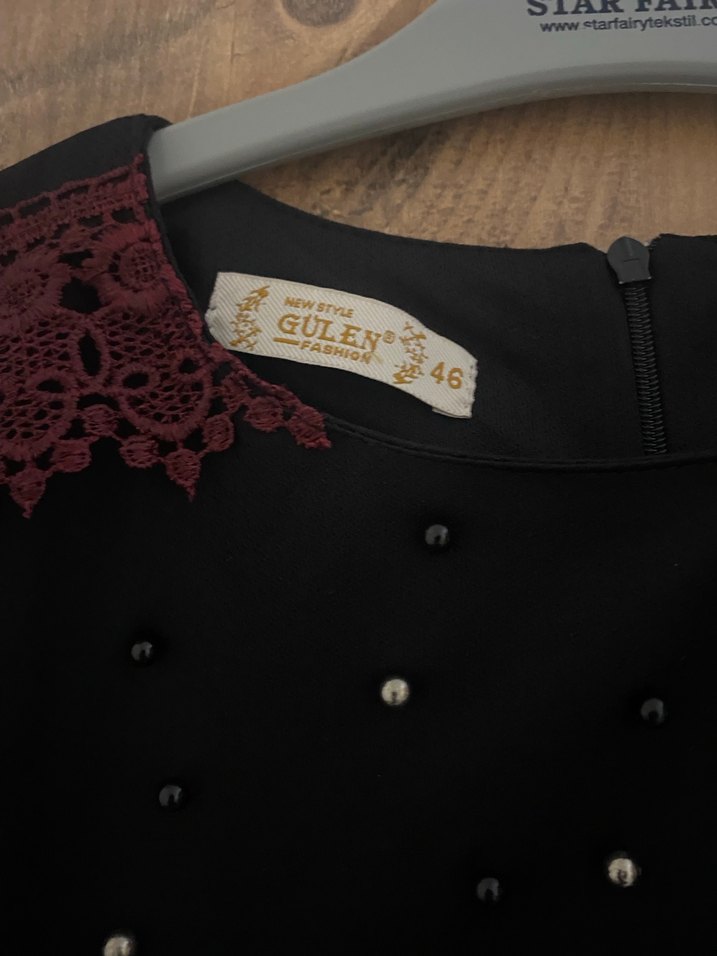 Boncuk İşlemeli Uzun Elbise - Görsel 5