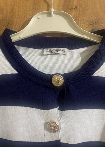 Çizgili Kadın Hırka - Görsel 2