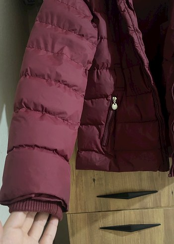 Kapşonlu mont - Görsel 4