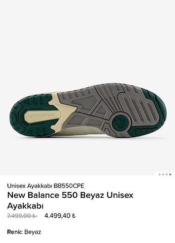 New Balance Unisex spor ayakkabı 