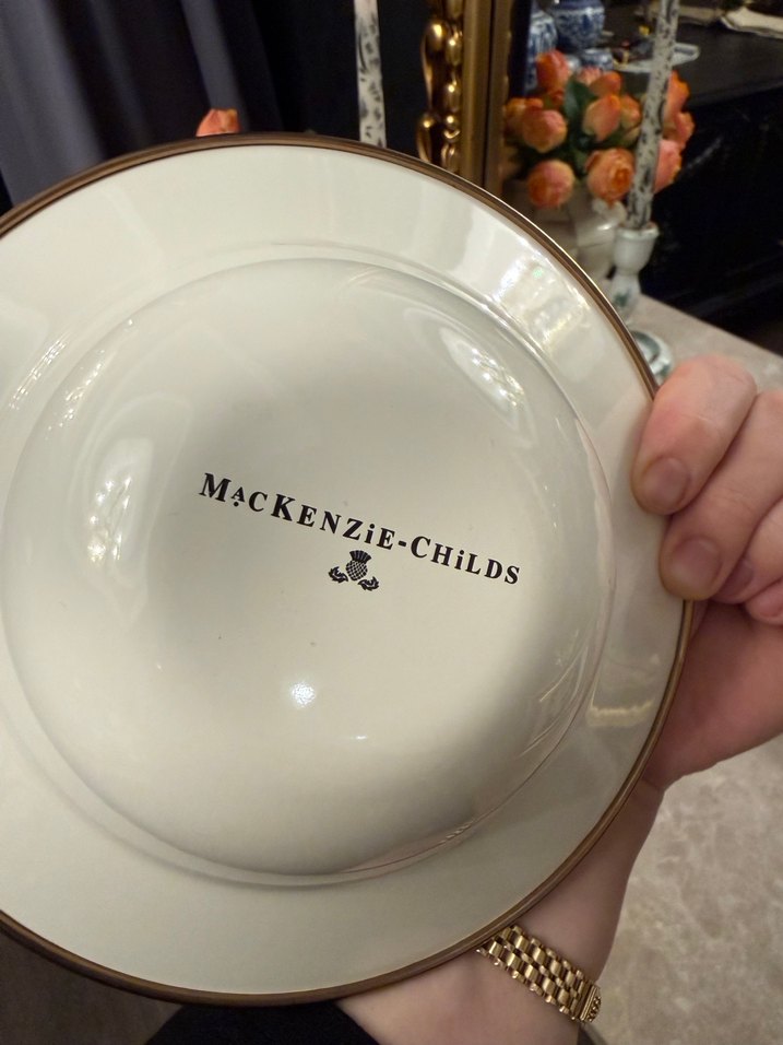 Breakfast bowl pembe beyaz damalı Mackenzie sıfır üründür - Görsel 5