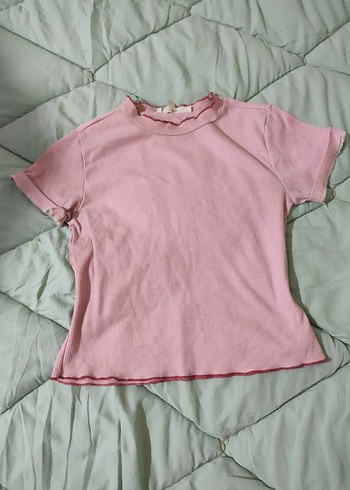 Pembe Kısa Kollu Tişört - Görsel 4