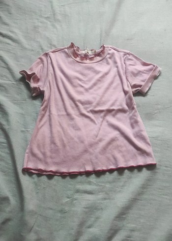 Pembe Kısa Kollu Tişört - Görsel 2