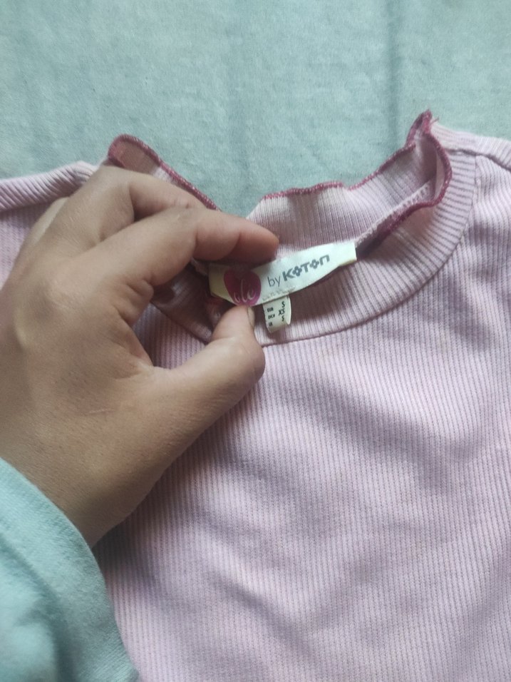 Pembe Kısa Kollu Tişört - Görsel 3