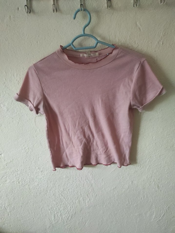 Pembe Kısa Kollu Tişört - Görsel 5