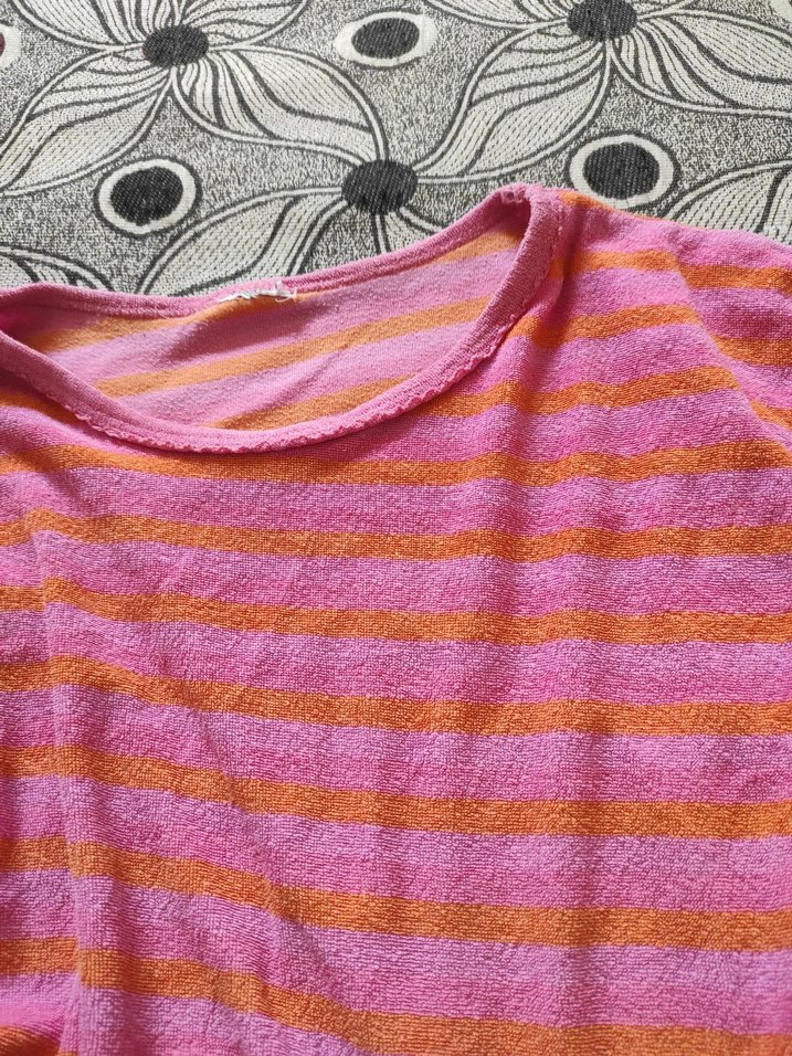 Pembe Çizgili Uzun Kollu Bluz - Görsel 2