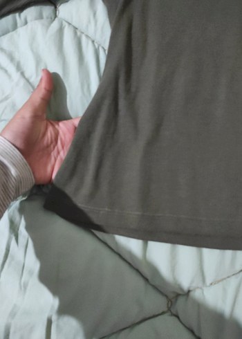 Haki yeşili bluz s beden - Görsel 3