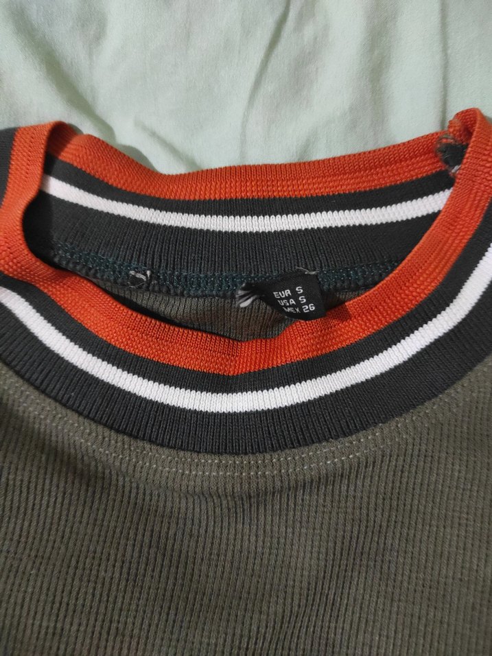 Haki yeşili bluz s beden - Görsel 4