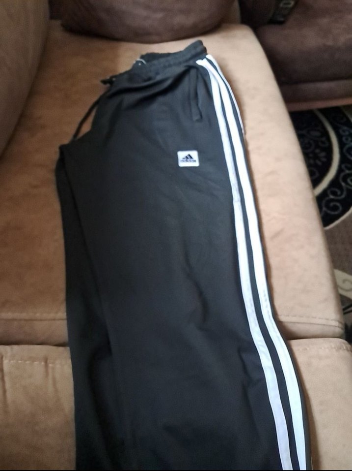 Adidas Siyah Fermuarlı Eşofman Altı - Görsel 2