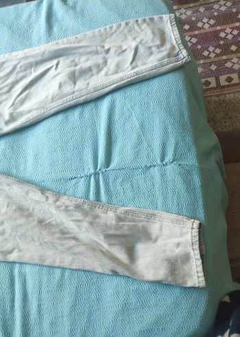 Diğer Gri Midi Boy Salaş Kadın Kot Pantolon