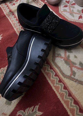 Kadın Siyah Gotik Dolgu Topuklu Ayakkabı - Görsel 2