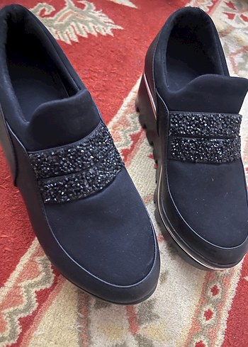 Kadın Siyah Gotik Dolgu Topuklu Ayakkabı - Görsel 3