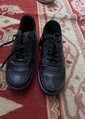 Siyah Bağcıklı Kadın Spor Ayakkabı - Görsel 2