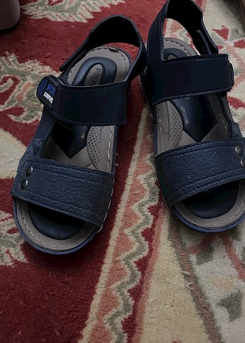 Gri Erkek Sandaletler Tokalı - Görsel 2