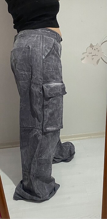 Asos Baggy Kargo Pantolon Acid Wash