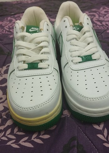 Nike Air Force 1 Beyaz Yesil Sneaker