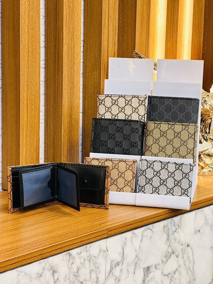 Klasik Tarzda Kahverengi Desenli Erkek Cüzdanı - Görsel 3