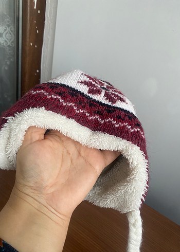 Nakışlı Pembe Kız Çocuk Örgü Ev Terliği - Görsel 4