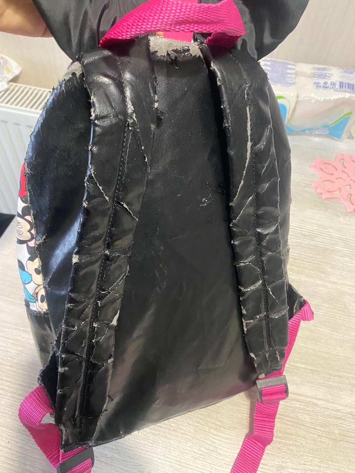 Renkli Minnie Mouse Çocuk Okul Çantası - Görsel 4