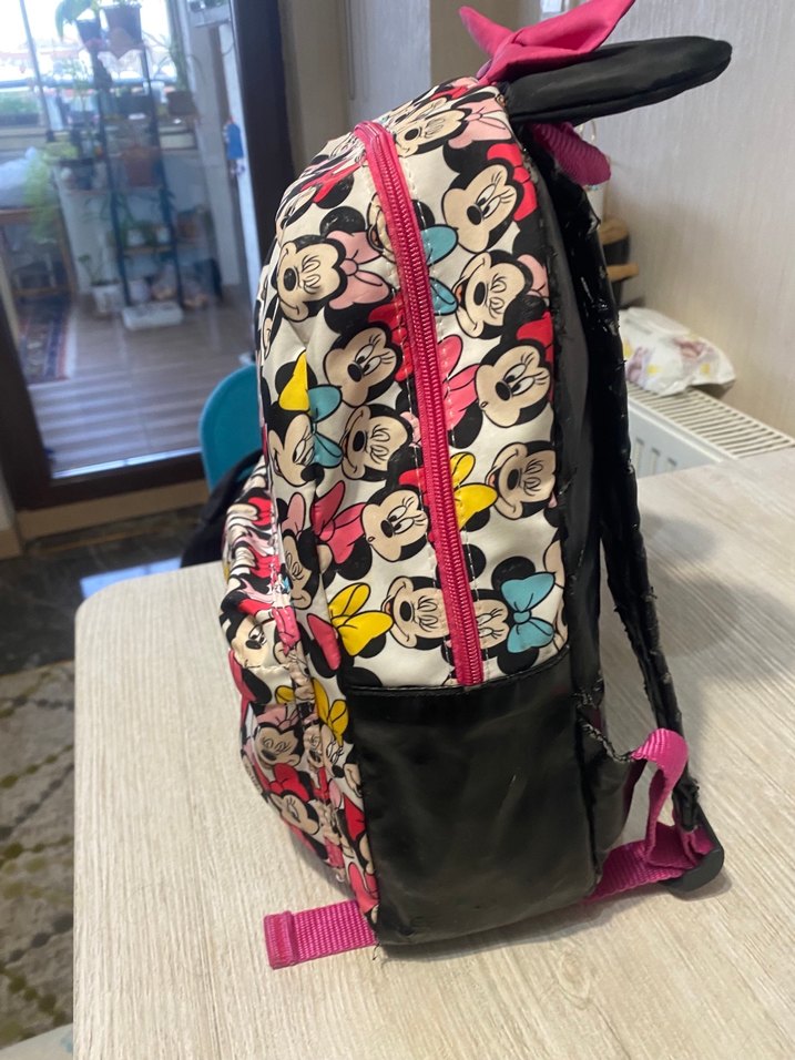 Renkli Minnie Mouse Çocuk Okul Çantası - Görsel 2