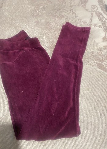 Bordo 42 beden Kadın Rahat Kesim  likralı tayt - Görsel 2