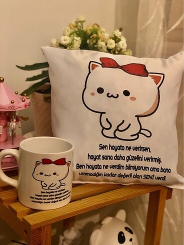 Yastık kupa set