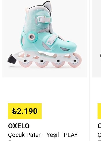 Decathlon yeşil çocuk pateni