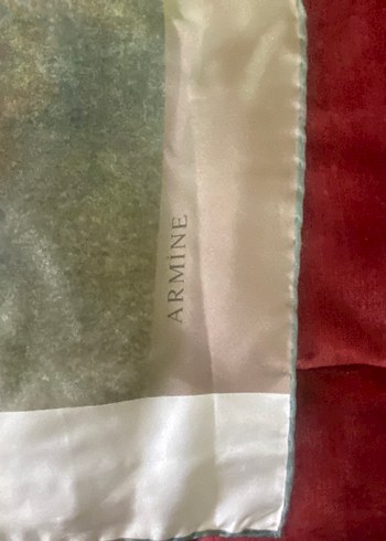 Kadın Çok Renkli İpek eşarp - Görsel 3