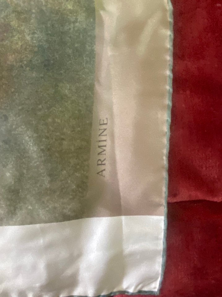 Kadın Çok Renkli İpek eşarp - Görsel 3