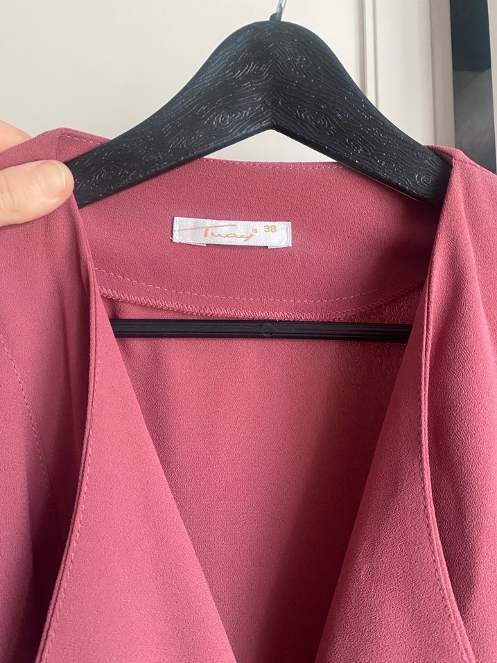 Gül kurusu trençkot - Görsel 3