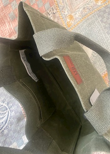 Yeşil Keten Kadın Çanta LTB - Görsel 4