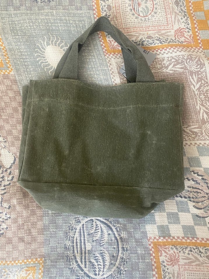 Yeşil Keten Kadın Çanta LTB - Görsel 3