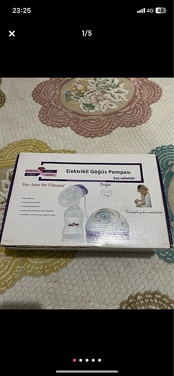 Elektrikli göğüs pompası