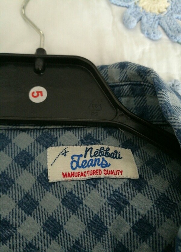 12 yaş kot inceputu kareli eskitilmiş gomlek - Görsel 2