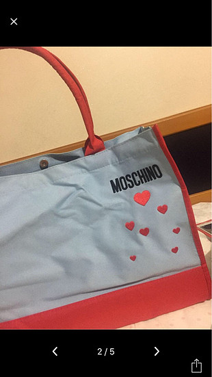 Moschino Orijinal Moschino Plaj Çantası 