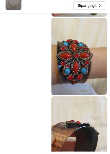 Kahverengi Bohem Bileklik - Görsel 2