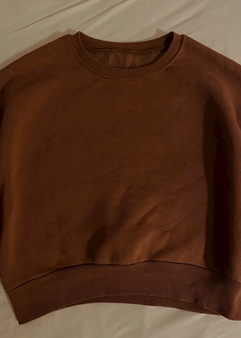 Kahverengi Kadın Sweatshirt - Görsel 2