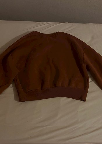 Kahverengi Kadın Sweatshirt - Görsel 3