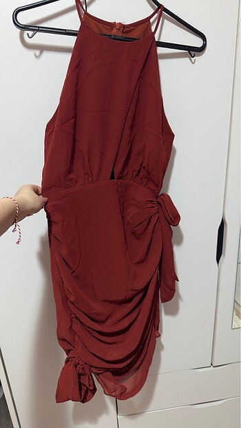 Trendyol & Milla drape detay şifon elbise