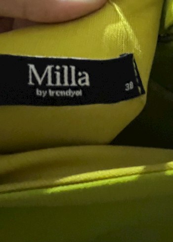 Trendyol & Milla Sarı Straplez Uzun Kadın Elbise