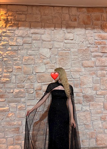 Siyah Straplez Gotik Uzun Elbise