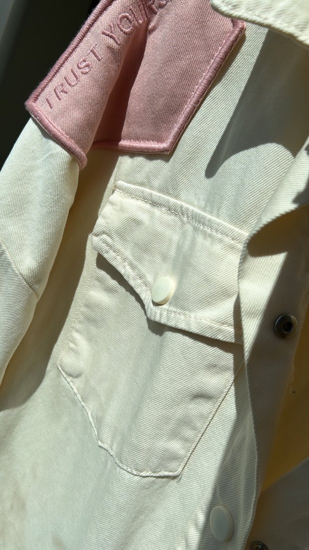 Renkli Düğmeli Kot Ceket - Görsel 2