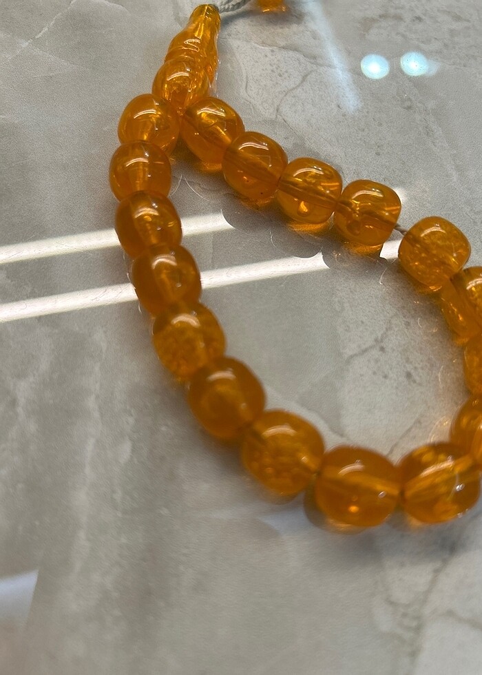 Sıkma kehribar Tesbih - Görsel 3