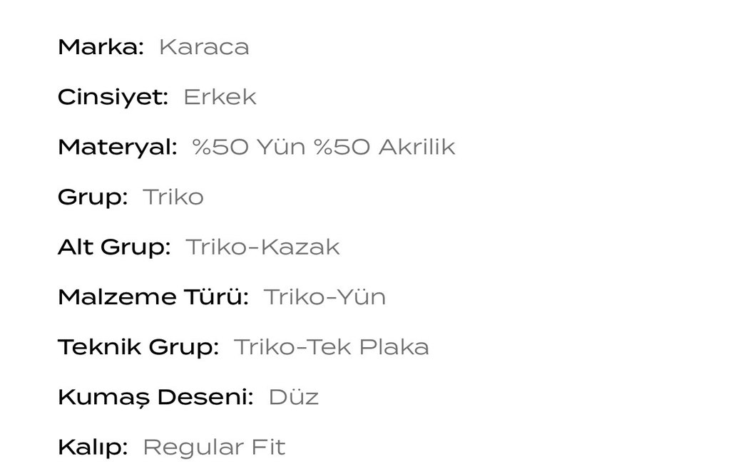 Gri Boğazlı Erkek Yün Karışımlı Triko Kazak - Görsel 4