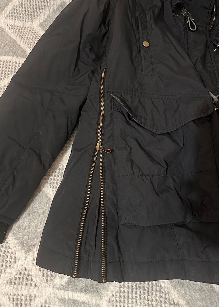 Zara kuş tüyü mont - Görsel 5