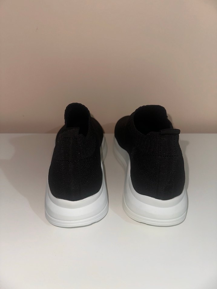 Siyah Triko Kadın Spor Ayakkabı - Görsel 3