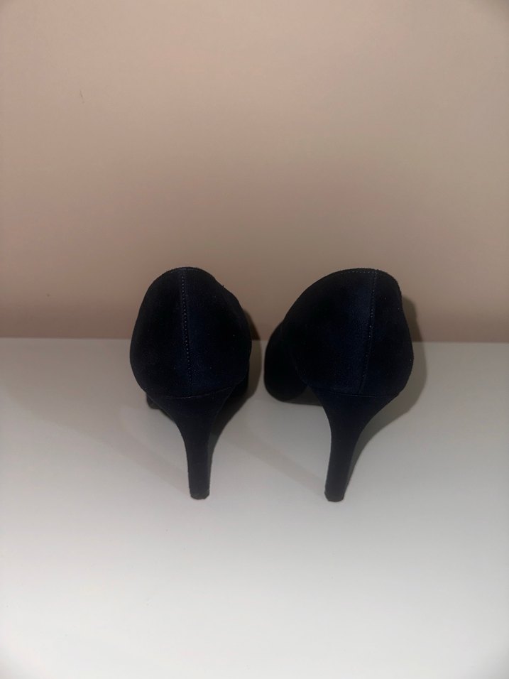 Lacivert Platform Topuklu Kadın Ayakkabı - Görsel 5