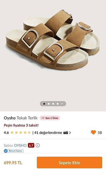 Oysho terlik