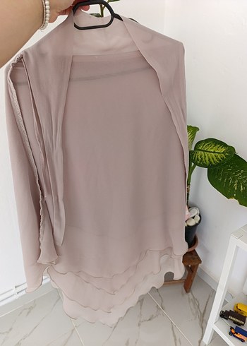 universal Beden Bej şifon üç katlı sufle khimar
