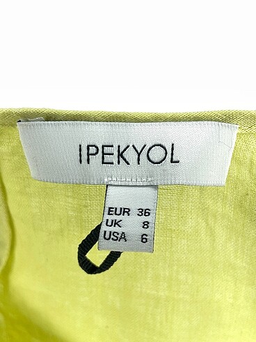 34 Beden sarı Renk ipekyol Mini Elbise %70 İndirimli.
